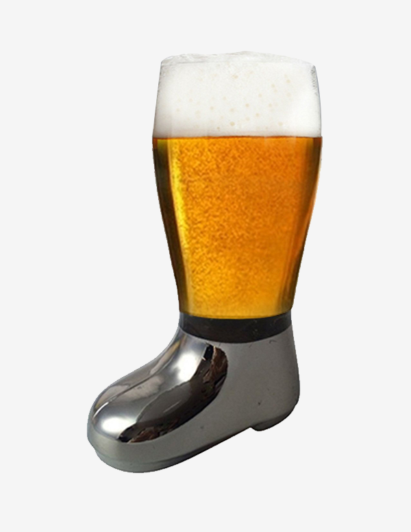 Barraid Designer Beer Boot Mug silver electroplate...