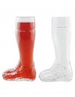 BARRAID Boot-Shaped Beer Glass Clear Nov...