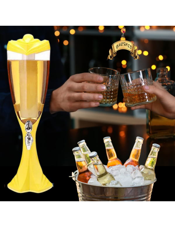 BARRAID Beer Tower, 3000 ml Capacity, Multicolour ...