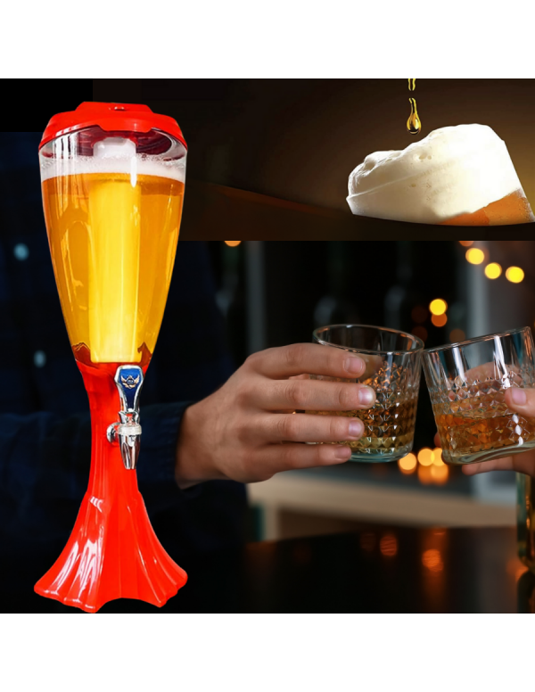 BARRAID Beer Tower, 3000 ml Capacity, Multicolour ...