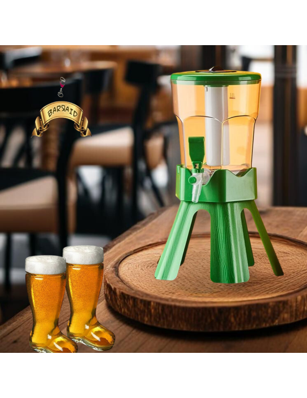 BARRAID HOEGAARDEN 3L Beer Tower/Dispenser/Decanter in Red, White, Blue, Green Colours (Green) BARRAID HOEGAARDEN 3L Beer Tower/Dispenser/Decanter in Red, White, Blue, Green Colours (Green)