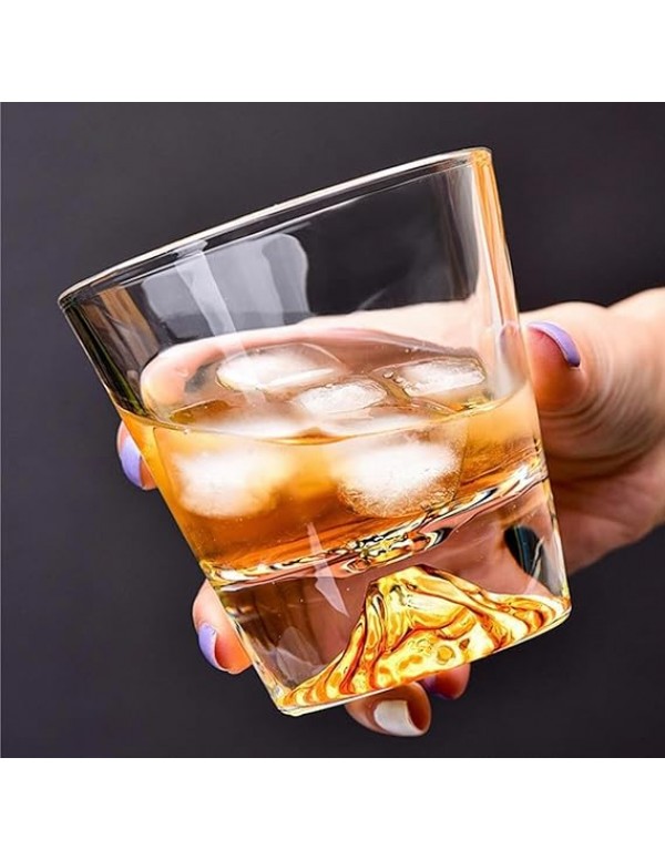 BARRAID Crystal Whiskey Glasses, (Set of 6) Rocks ...