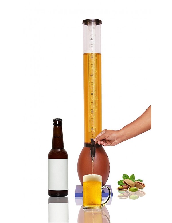 RUGBY BALL BEER/LIQUOR DISPENSER WITH ICE TUBE 3000 ML CAPACITY